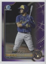 2022 Bowman Chrome Prospects Purple Refractor 111/250 Hedbert Perez #BCP-67 0eo6