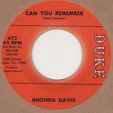 Rhonda Davis Can You Remember Duke  Soul Northern Motown