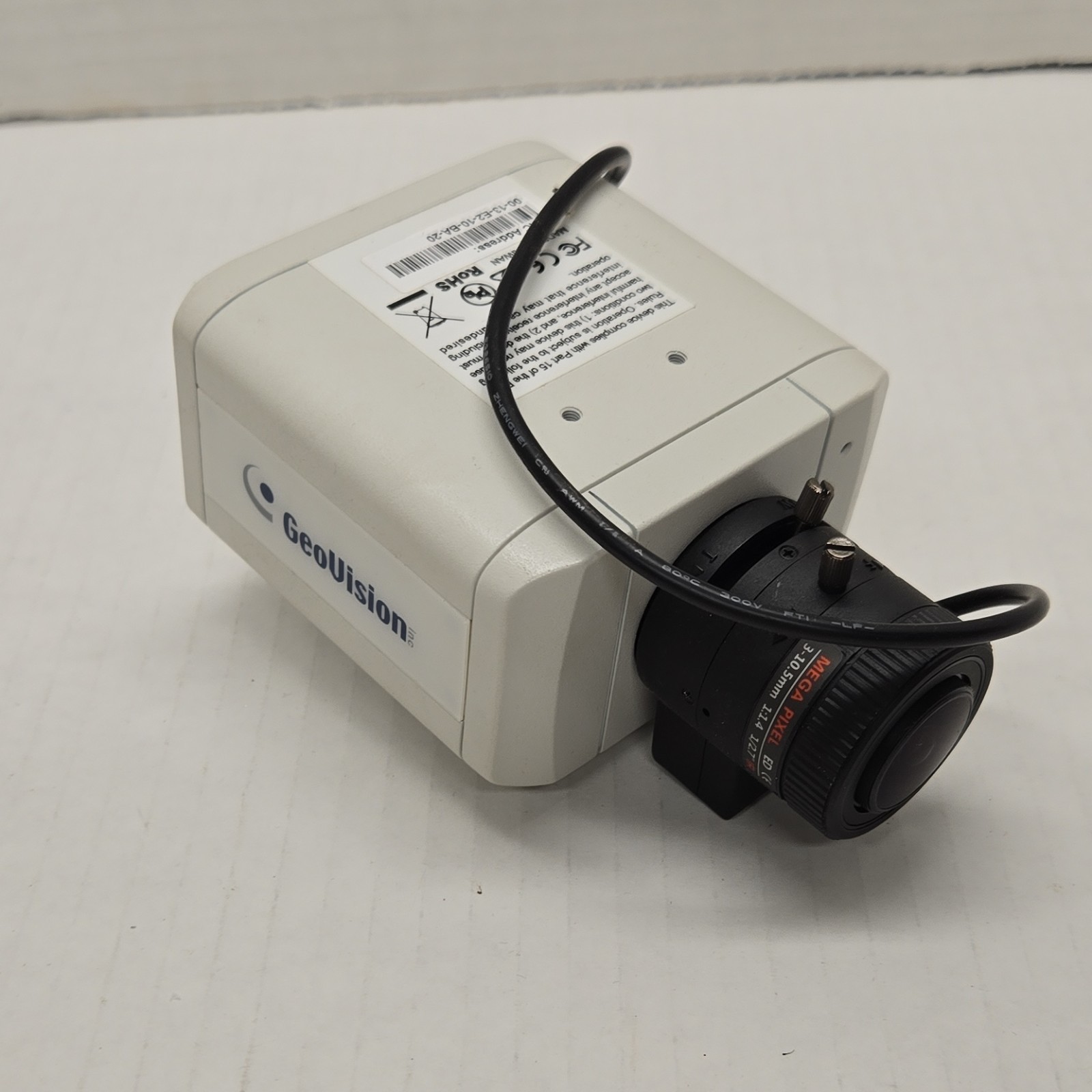 GeoVision GV-BX3400 3MP IP Camera WDR Pro PoE 2-Way Audio Mini USB Indoor White