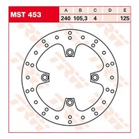 TRW Bremsscheibe (FüR: Honda FES 125 Pantheon CBS JF12 - 4 Takt 03-06 Vorne )