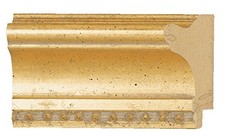 Picture Frame Moulding Wood 18Ft Bundle - Traditional Gold Finish - 2" Width -