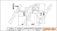 Dr!Ve+ Gelenksatz Antriebswelle DP2110.10.1538 M16X1,5 FüR VW Passat B6 3C2 3C5