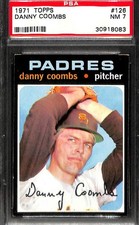 1971 TOPPS #126 DANNY COOMBS PSA 7 NM 30918083 