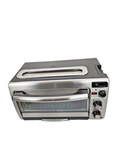 Horno tostador de encimera Hamilton Beach 2 en 1 y tostadora de 2 rebanadas de ranura larga 31156