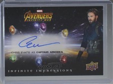 2018 Marvel Avengers Infinity War Chris Evans as Captain America #II-CE Auto p1l