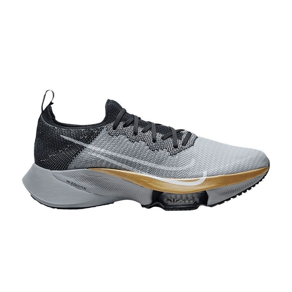 Preços baixos em Nike Air Zoom Tempo Next% Flyknit Wolf Grey Black