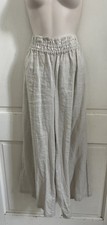 BY ANTHROPOLOGIE NEW! Beige Ecru 100% Linen S...