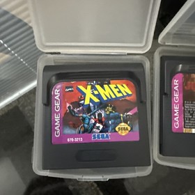 SEGA Game Gear Handheld System w/ 4 games- Black Sonic X-men Iron Man (Works)