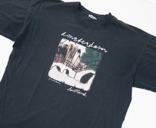 Vintage Mark Raven 90s Amsterdam Art Shirt Size XL Faded Artist Gallery Holland