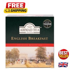 Ahmad Tea Classic English Breakfast – 100 Teabags - Artisan Blend for Tea Lovers 0.09 per strip