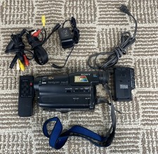 Sony Handycam CCD-TR33 Video8 Camcorder Remote Charger Cables Case Untested