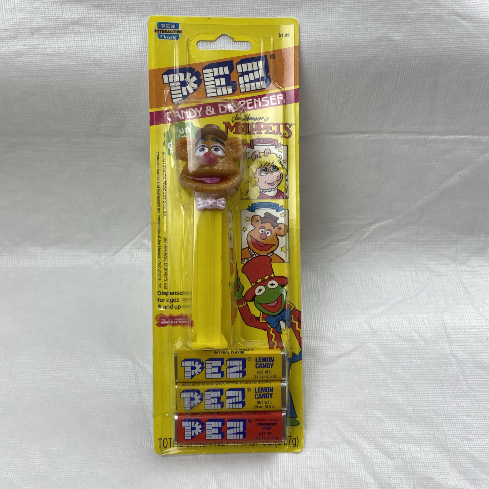 Vintage Muppets Fozzie Bear Pez Dispenser