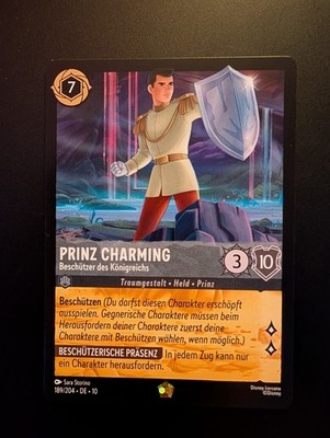 189/204 Prinz Charming Beschützer des Königreichs Legendary Lorcana Set 10