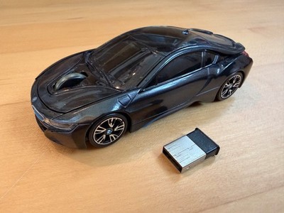 BMW i Serie Computermaus i8 - m. USB Empf. schwarze Ausf.  seltenes Sammlerstück