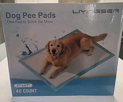 Extra Large Dog Pee Pads 31x47 Leak-Proof Super Absorbent 40 Count