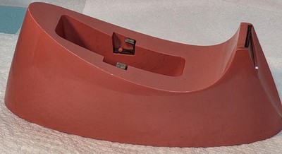 3M Peach pink C-15 weighted Scotch tape dispenser OEM Label attached vtg MCM