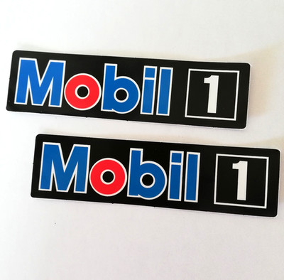 MOBIL 1 Aufkleber Sticker 2er Set Motorsport Oil Tanken Autotuning Biker