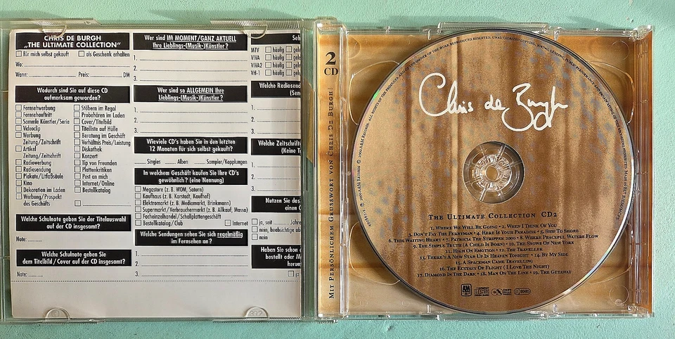 Chris De Burgh - The Ultimate Collection 2CD 38 tracks D 2000 Zustand: sehr gut - Bild 2 von 4