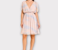 Alice + Olivia Dress Medium Chiffon Overlay Pastel Fairy Easter Coquette Girl