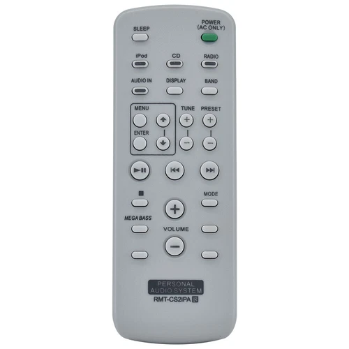 New RMT-CS2iPA For Sony PERSONAL Audio System Remote Control ZS-S2iP ZS-S4iP - Picture 1 of 5