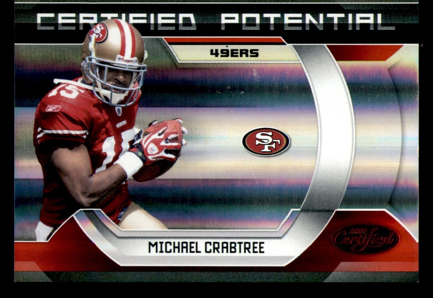 Michael Crabtree Donruss Certified Potential #13 Red