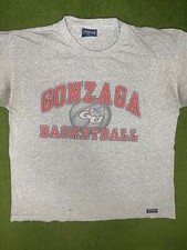 90s Gonzaga Bulldogs - Vintage College Basketball T-Shirt Large 