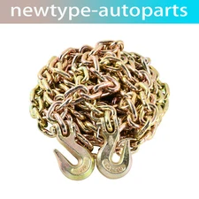 3/8" X 20' G70 Tow Chain Tie Down Binder Chain Flatbed Truck Trailer Safety