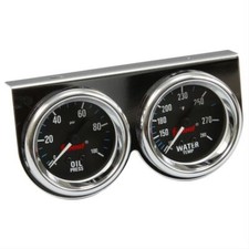 Summit Racing Gauge Kit Analog 09 Series 2 58 In Oil Psi Water Temperature Kit