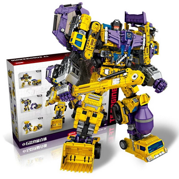 IN STOCK NBK Devastator Transformation Toy Oversize Figure 6 in 1 NEW - Image 2 of 4