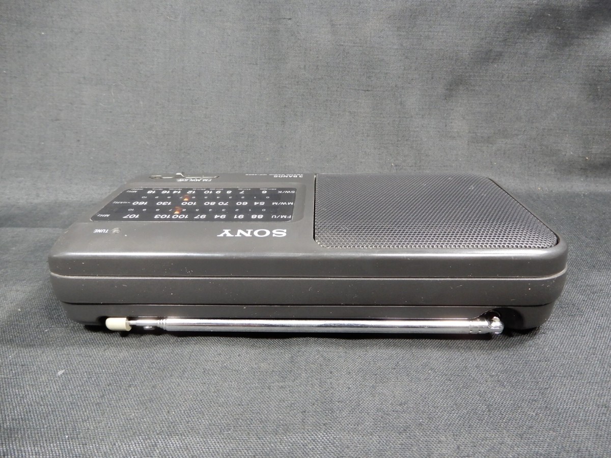 SONY ICF-490S 3 BAND FM/MW/SW ANALOG WORLD RECEIVER PORTABLE RADIO