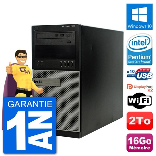PC Dell 9020 SFF Ecran 22 Pentium G3220 RAM 16Go Disque Dur