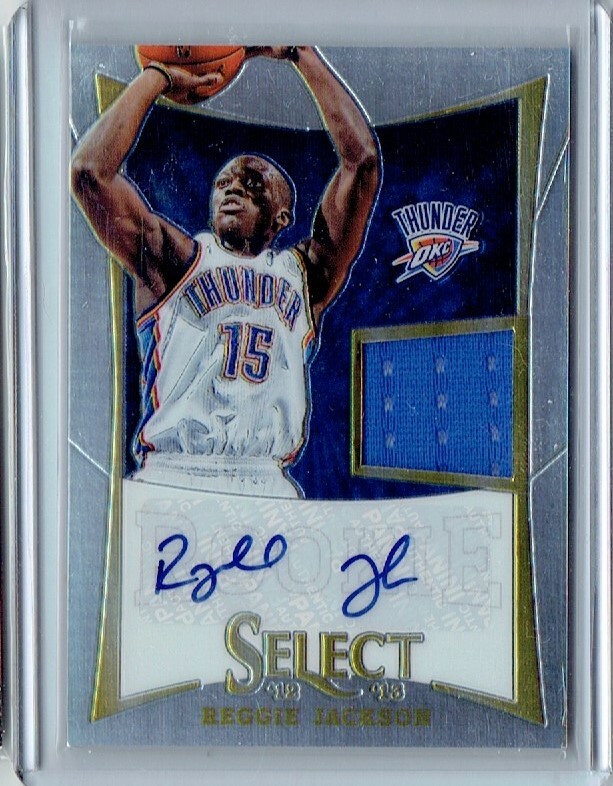 Reggie Jackson 2012-13 Panini Select Silver Prizm Rookie Jersey AUTO RC #/199 SP