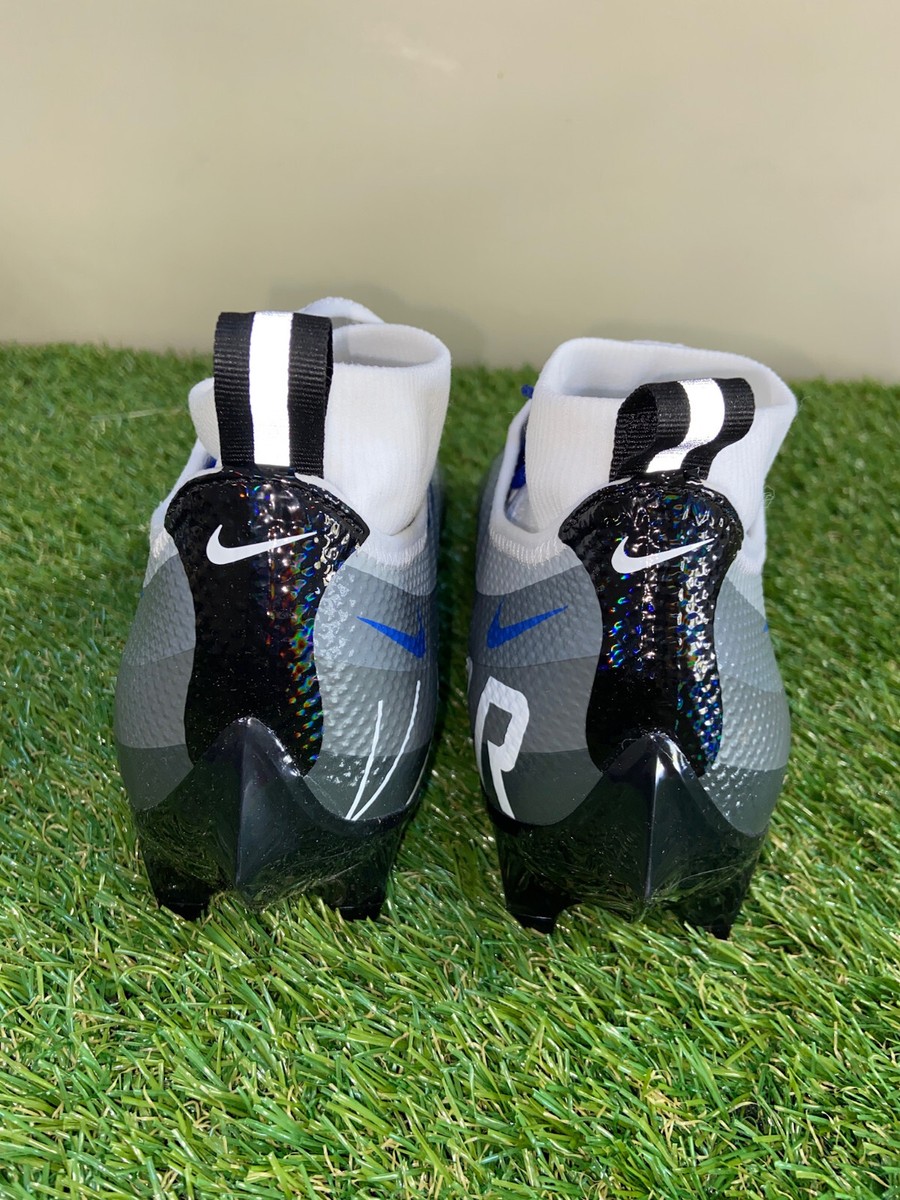 Nike Vapor Edge Pro 360 White Royal Blue Football Cleats  display picture 2