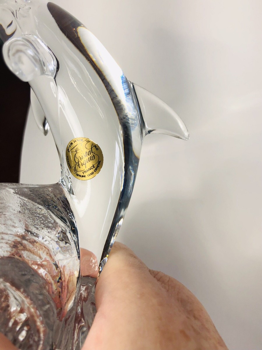 Vintage Boutique Cristal d'Arques France Royal Dolphin 24% Lead