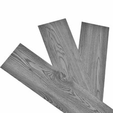 5m² Wood Effect Self Adhesive Vinyl Floor Planks Tiles Grey Dark