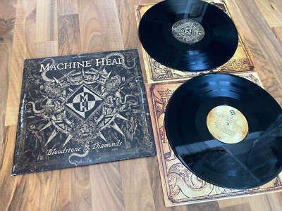 MACHINE HEAD BLOODSTONE  & DIAMONDS 2 LPS ORIGINAL 180 GRAM VINYL VG++