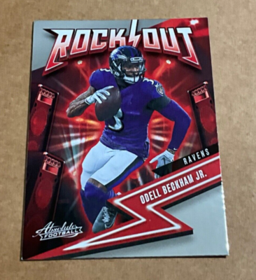 2023 Panini Absolute Odell Beckham Jr Rock Out 13 Baltimore Ravens