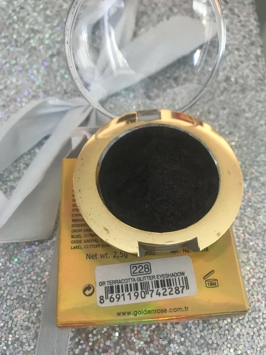 Fard à Paupières Golden Rose 125 - Noir Pailleté Argenté - Pigment Magnifique - 3g Neuf