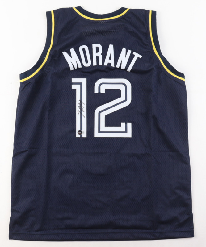 Ja Morant Signed Custom Memphis Grizzlies Jersey - Beckett Authenticated