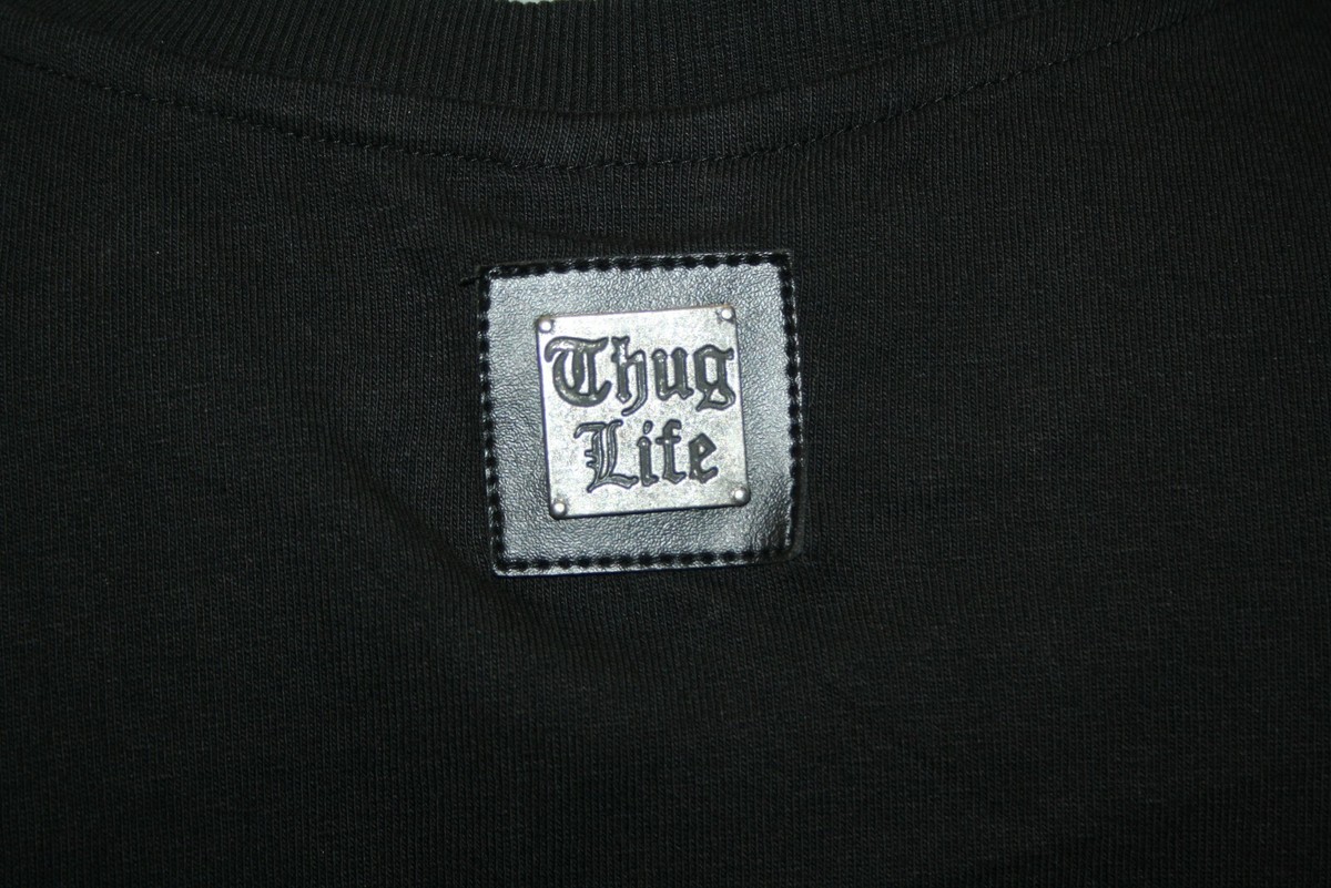 Thug Life Men's T-Shirt SKULL EASTSIDE EST.187 New Black