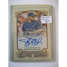 2014 Topps Gypsy Queen - AUTO #GQA-SD Steve Delabar BLUE JAYS MLB Baseball 