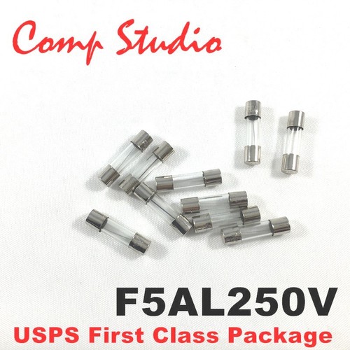 Nuevo fusible soplado rápido compstudio 10X F5AL250V 5A 250V vidrio 5x20 mm envío a EE. UU. - Imagen 1 de 5