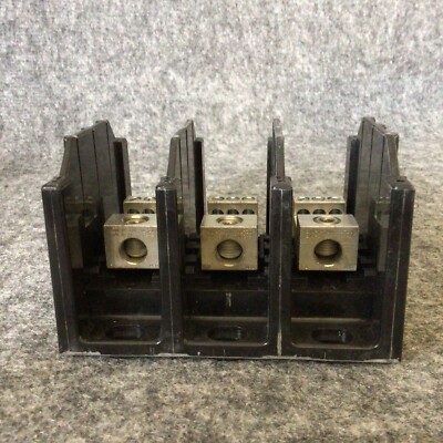Eaton Bussmann 16321-3 600V, 3-Pole, 175 A Power Distribution Block 163 New