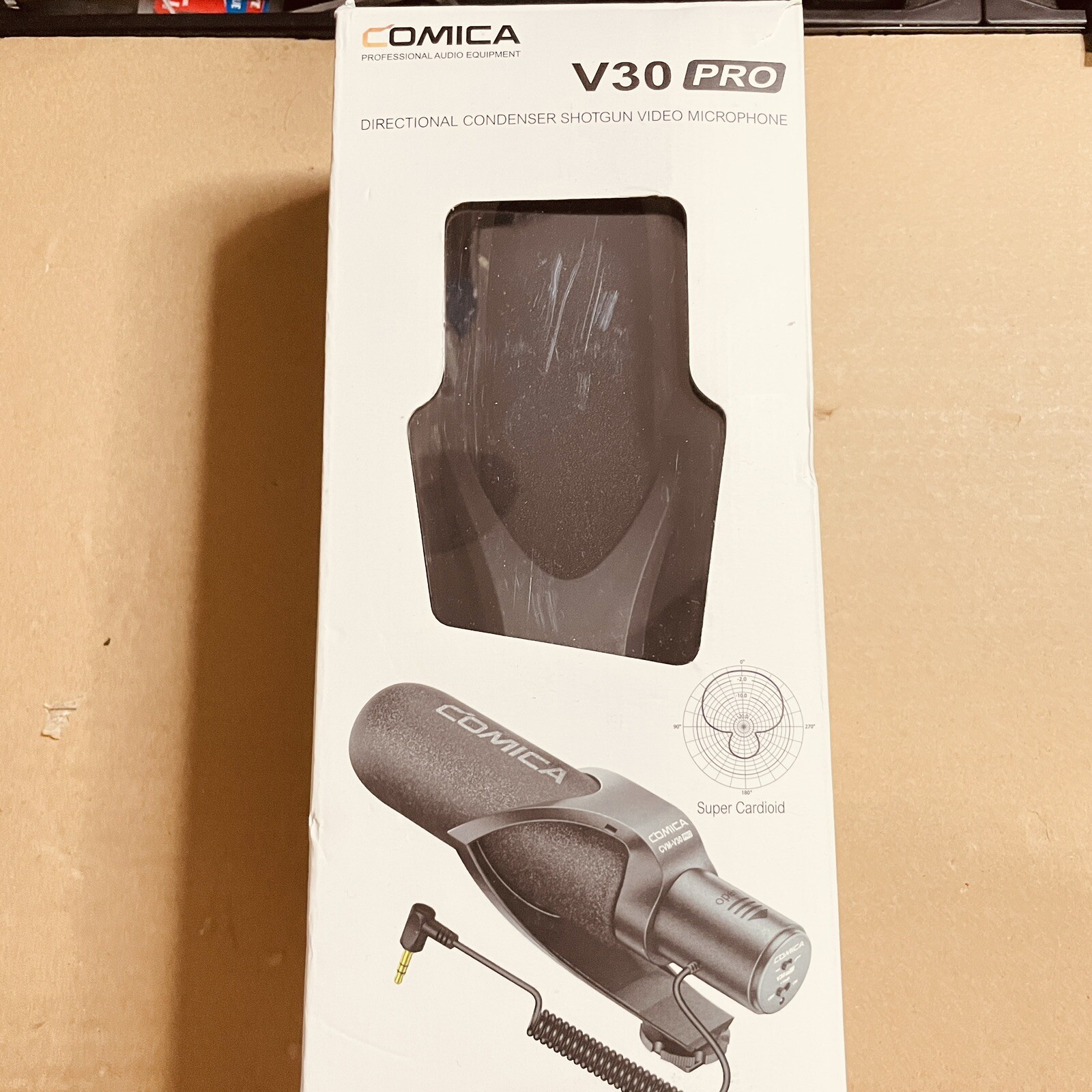Comica CVM-V30 PRO Camera Microphone, Super Cardioid, wind muff