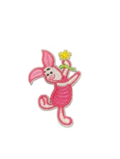 Winnie the Pooh Piglet Patch, Iron On/Sew On
