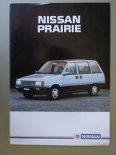 NISSAN PRAIRIE orig 1980s Belgium Mkt Sales Brochure