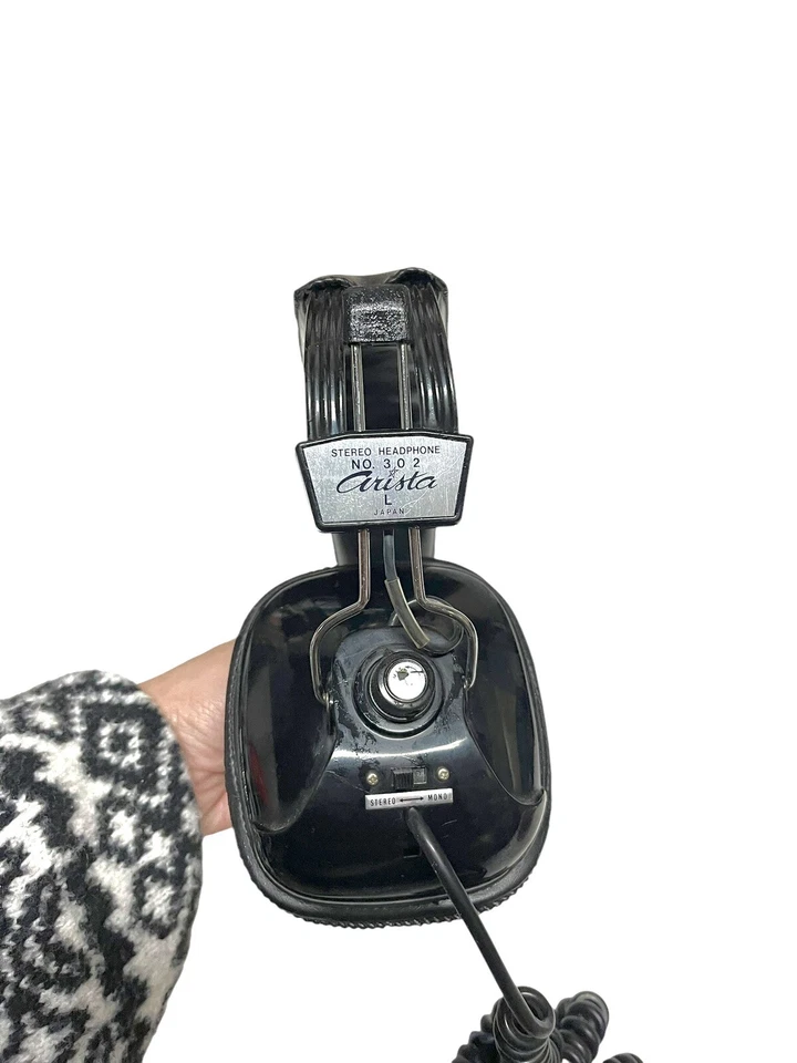 Винтажные стерео моно наушники ARISTA 302 Япония большой разъем протестированы - Изображение 3 из 4