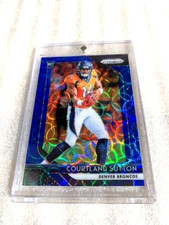 2018 COURTLAND SUTTON PANINI PRIZM ROOKIE BLUE SCOPE PRIZM RC SP # 50/99 (NICE!)