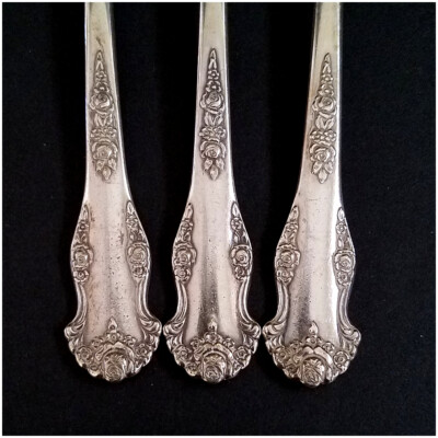 1951 HOLIDAY Silver Plate Flatware, King Edward Salad Forks, Replacements