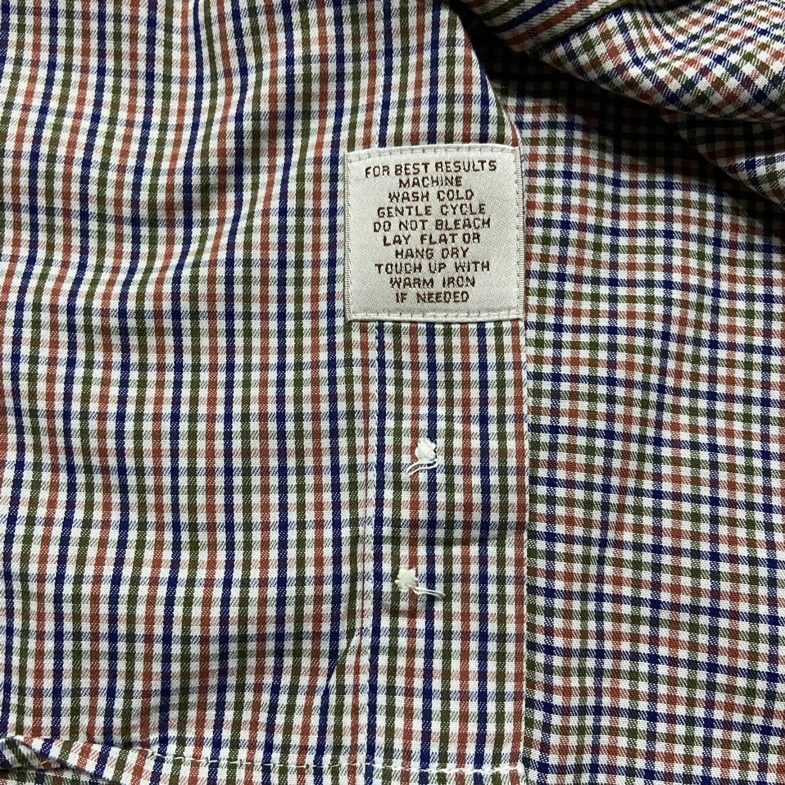 Peter Millar Multicolor Checkered Button Down Dre… - image 6